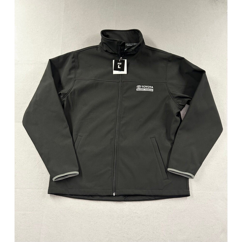 Toyota Mens Tri-Mountain Material Handling Black Fleece Lined Jacket Large